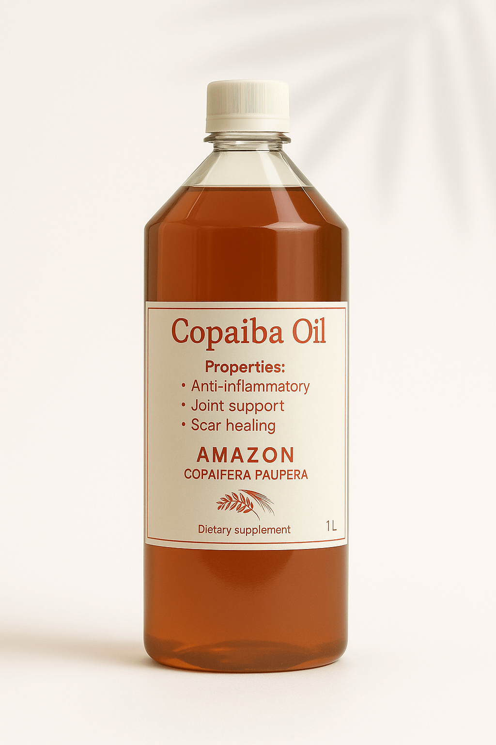 Copaiba Oil – 100% Pure Amazonian Resin | Natural Skin & Aromatherapy Ingredient – 1L